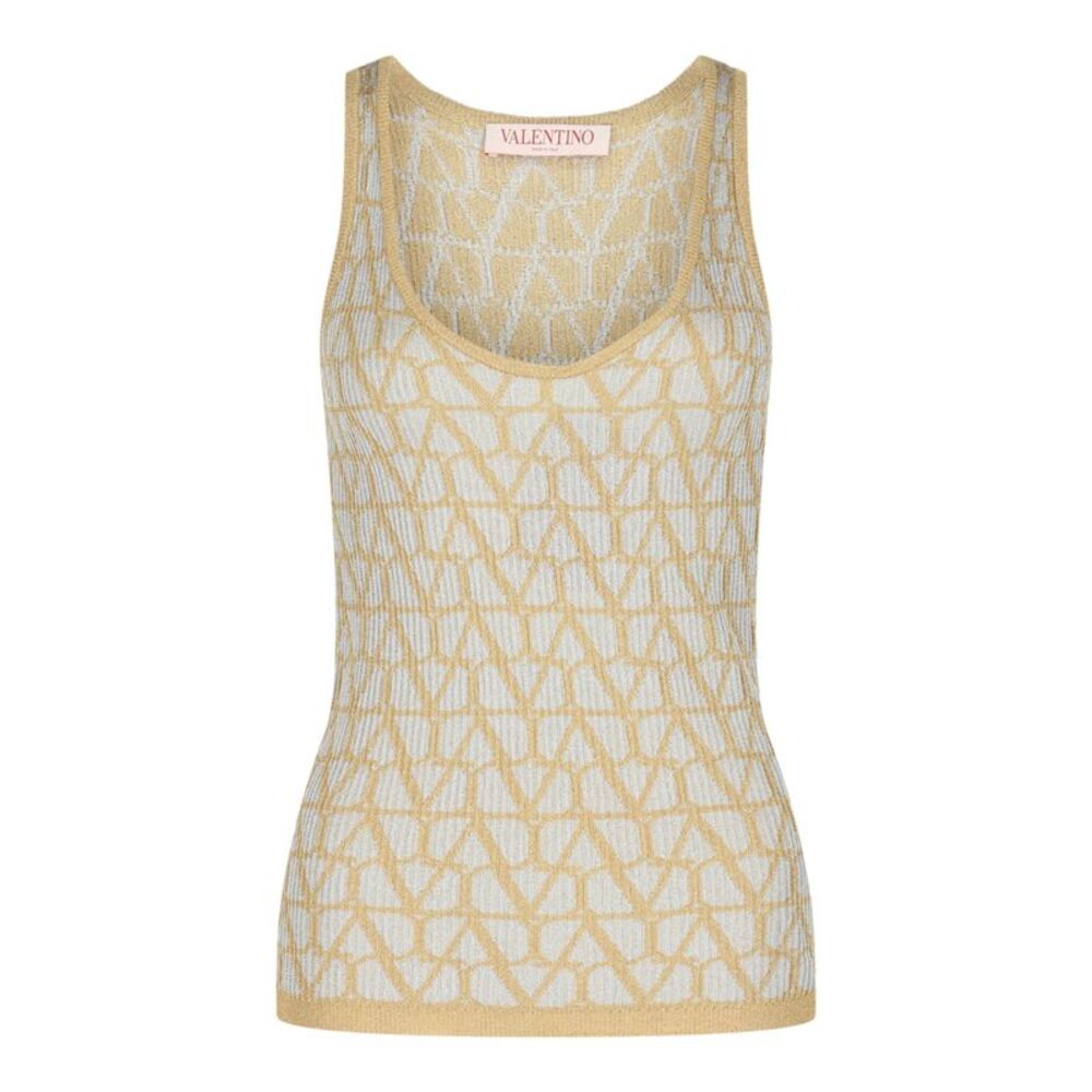 Valentino Toile Iconographe Jacquard Tank Top Multi Womens